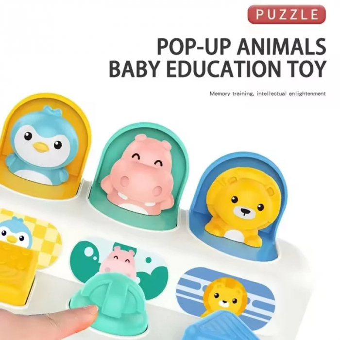 Jucarie Pop-up cu Animale pentru Bebelusi Huanger [4]