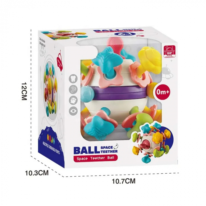 Jucarie Sensoriala Space Teether Ball [4]