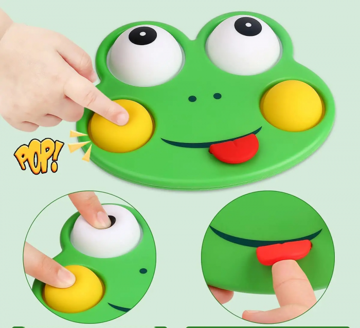 Jucarie senzoriala broasca pentru copii – Pop & Push [1]