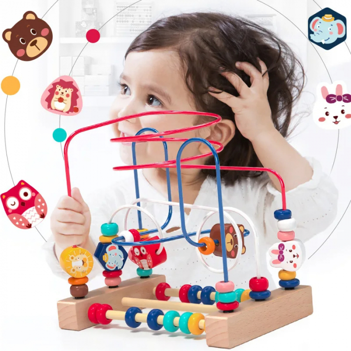 Labirint Montessori din lemn cu animalute [1]