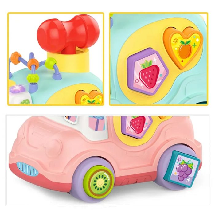 Masinuta Bebe pentru Sortat Forme - Jucarie Educativa Interactiva [2]