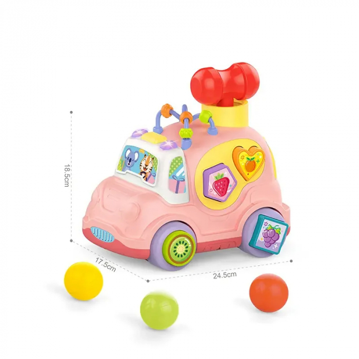 Masinuta Bebe pentru Sortat Forme - Jucarie Educativa Interactiva [4]