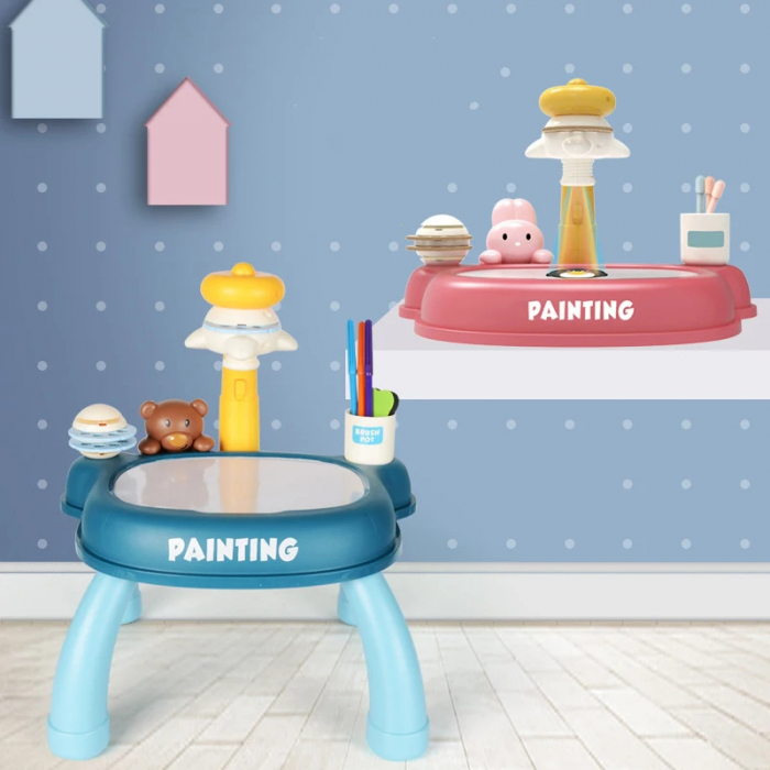Masuta interactiva cu proiector – Set creativ de desen pentru copii [3]