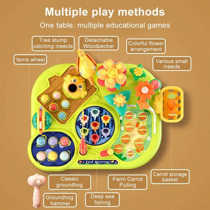 Masuta interactiva multifunctionala pentru bebelusi - Jocuri educative [4]
