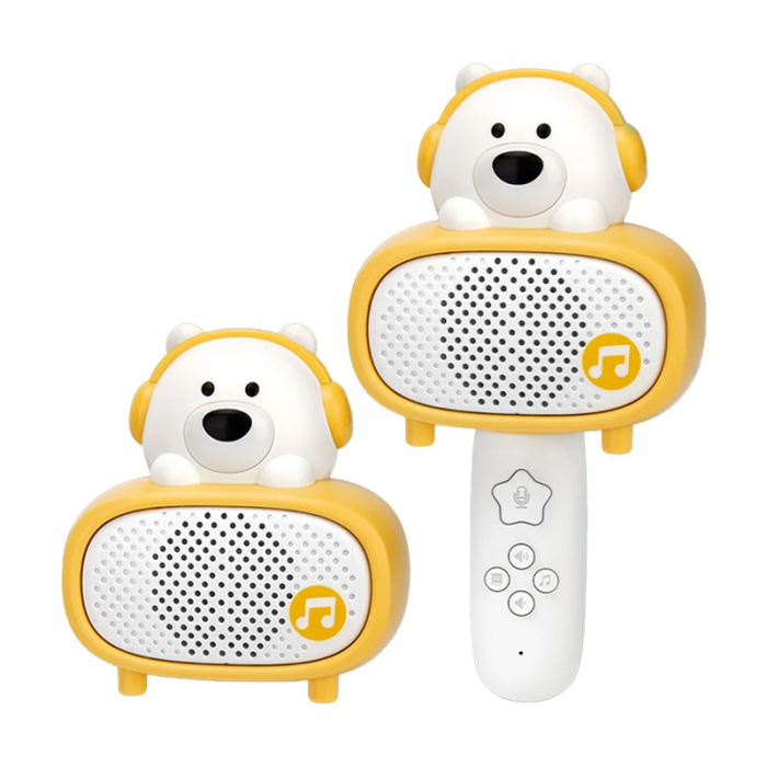Microfon interactiv pentru copii - Ursulet Muzical cu Functie Bluetooth [1]