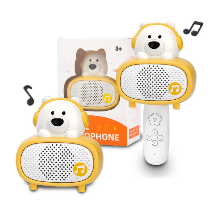 Microfon interactiv pentru copii - Ursulet Muzical cu Functie Bluetooth [2]