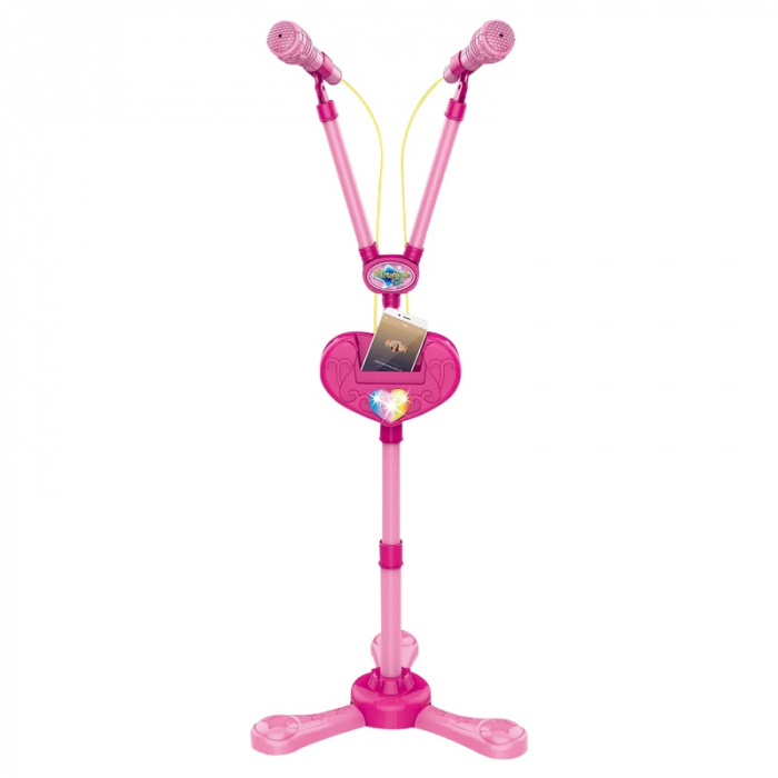 Microfon Karaoke pentru Copii - Microfon Dublu si Conexiune Telefon [4]