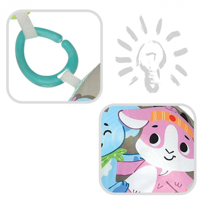 Perna Tummy Time cu jucarii atasate [5]