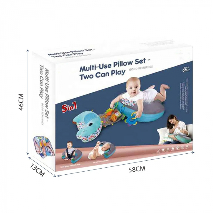 Perna Multifunctionala 5 in 1 pentru Bebelusi – Joaca, Suport si Confort [8]