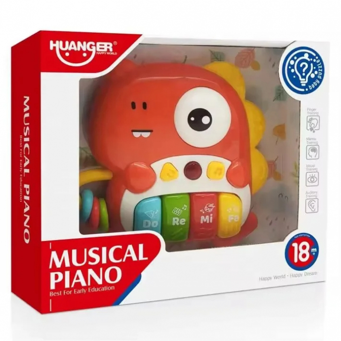 Pian Muzical pentru Bebelusi - Dinozaur Interactiv [3]