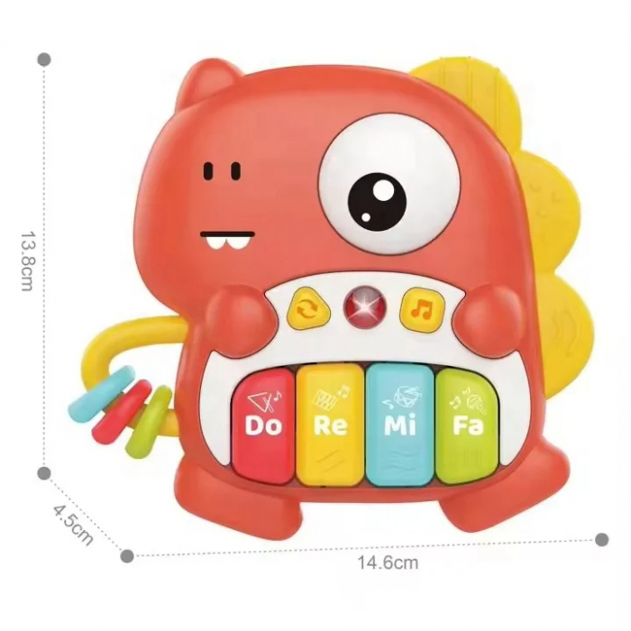 Pian Muzical pentru Bebelusi - Dinozaur Interactiv [2]