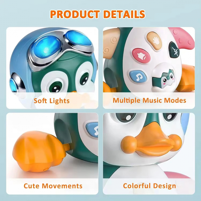 Pinguin Interactiv Muzical - Jucarie Educativa pentru Bebelusi [3]
