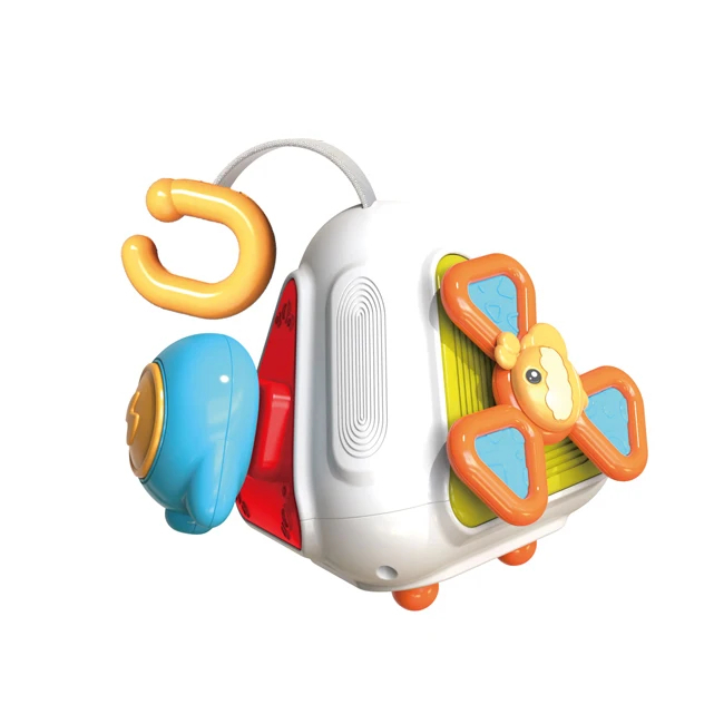 Piramida interactiva 4 in 1 – Jucarie senzoriala multifunctionala pentru bebelusi 18 luni+ [1]