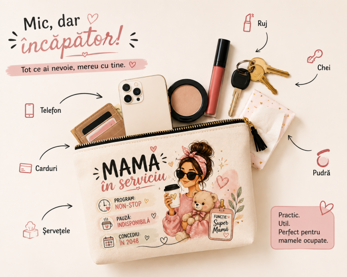 Portfard Personalizat "Mama in Serviciu" [2]