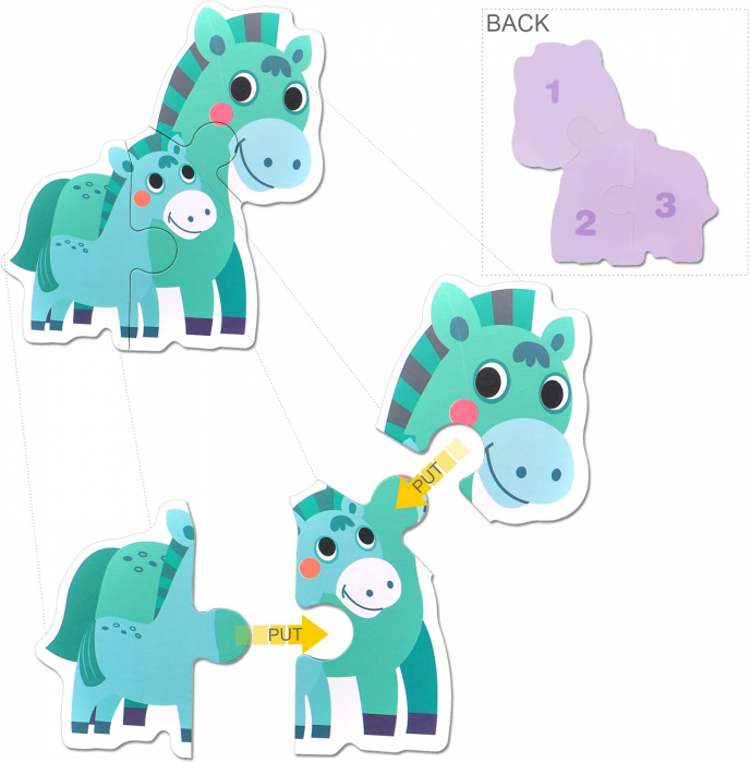 Puzzle Animale de la Ferma - 33 de Piese Mari [5]