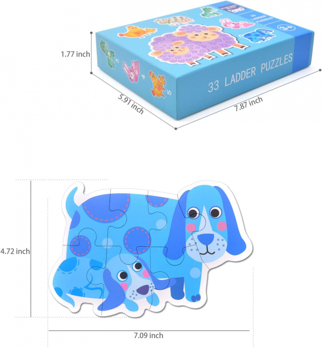 Puzzle Animale de la Ferma - 33 de Piese Mari [6]