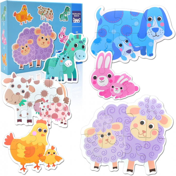 Puzzle Animale de la Ferma - 33 de Piese Mari [1]