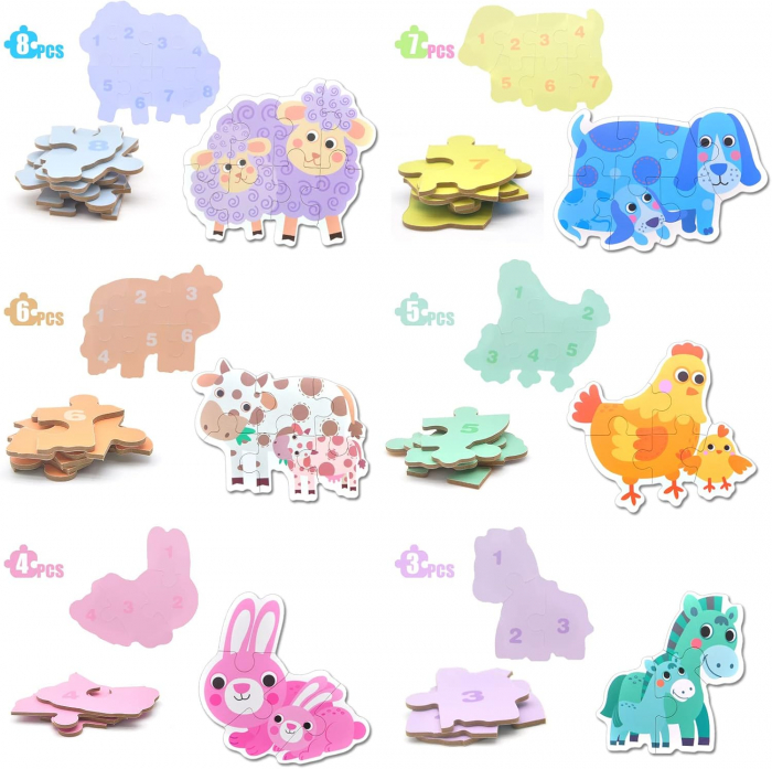Puzzle Animale de la Ferma - 33 de Piese Mari [3]