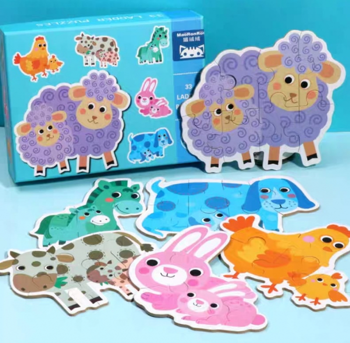 Puzzle Animale de la Ferma - 33 de Piese Mari [2]
