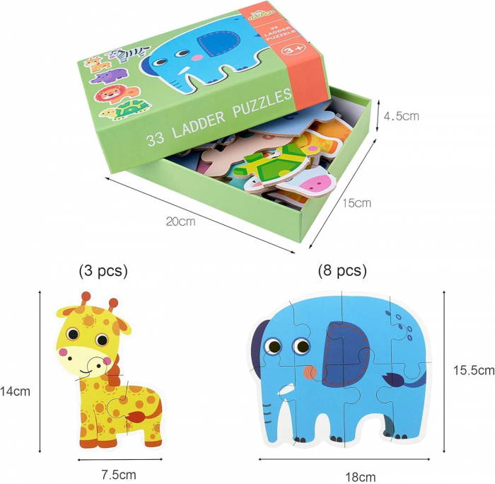Puzzle Animale Salbatice - 33  Piese Mari [3]