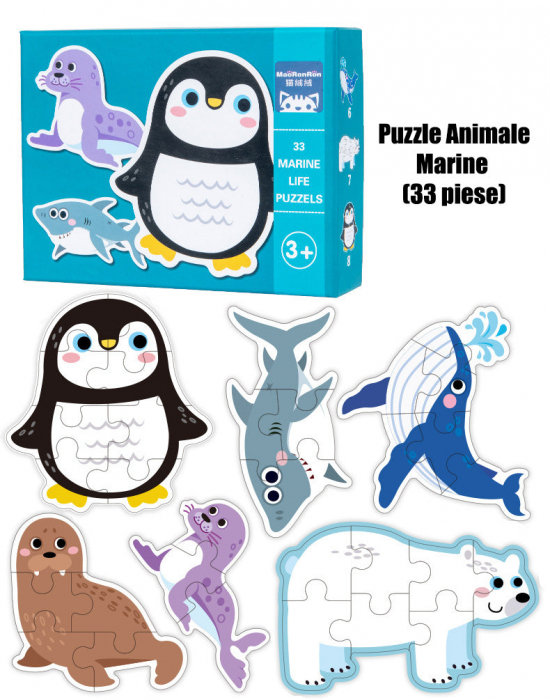 Puzzle Animale Marine - 33 de Piese Mari [4]