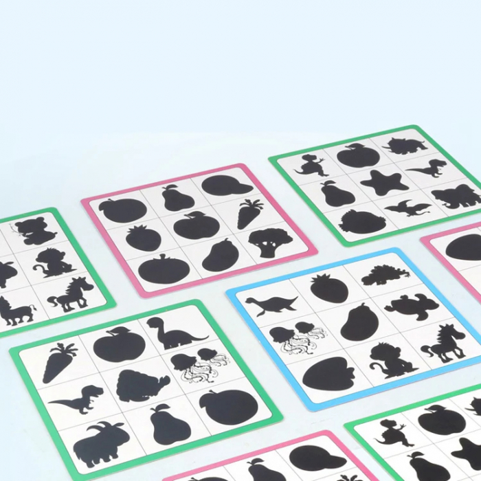 Puzzle Educativ de Potrivire a Formelor - Joc de Asociere Umbre si Imagini pentru Copii [4]