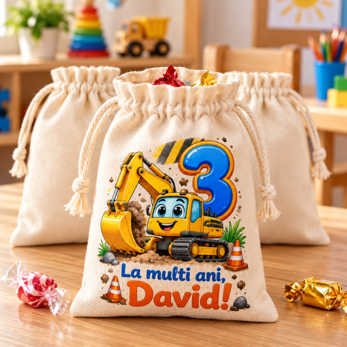 Saculeti Aniversare Copii Personalizati - Alege Personajul, Varsta si Numele [7]