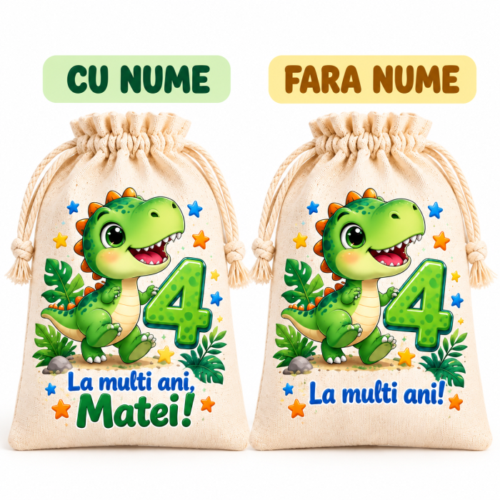 Saculeti Aniversare Copii Personalizati - Alege Personajul, Varsta si Numele [5]