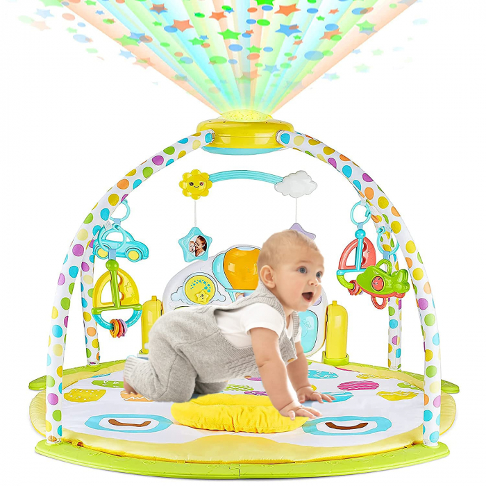 Saltea de joaca bebe cu proiector si pian, Kick & Play [10]