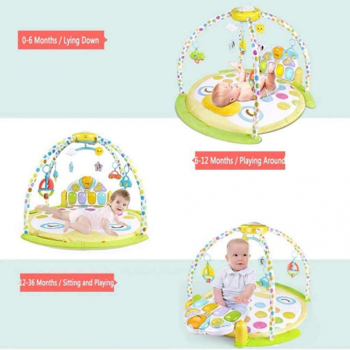 Saltea de joaca bebe cu proiector si pian, Kick & Play [5]