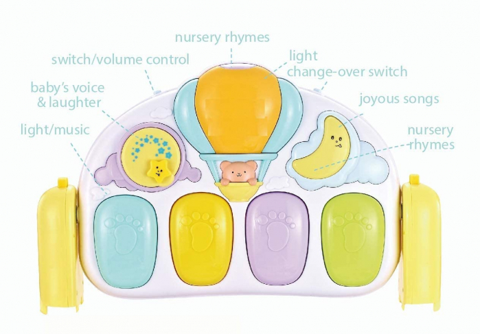 Saltea de joaca bebe cu proiector si pian, Kick & Play [8]