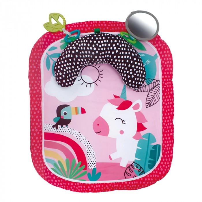 Salteluta cu perna pentru joaca pe burtica, roz, Unicornul vesel [2]