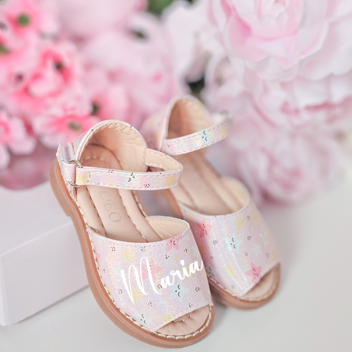 Sandale fete Personalizate cu nume Summer Pink [2]