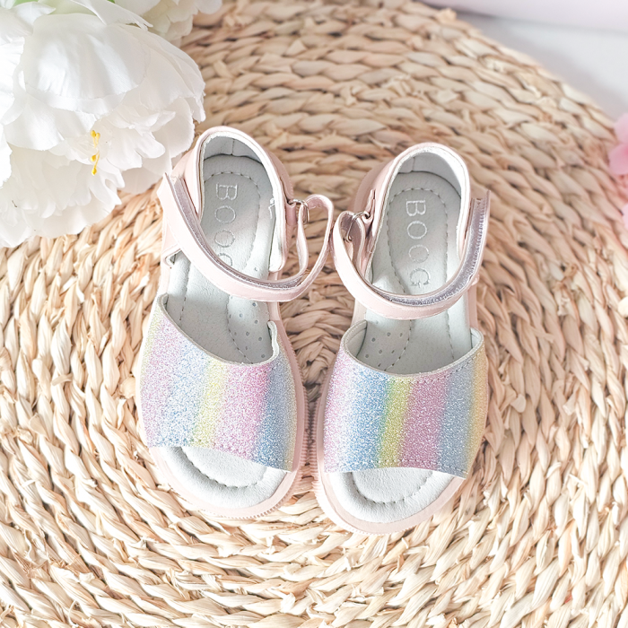 Sandale fete Personalizate cu nume Summer Pink Multicolore [4]