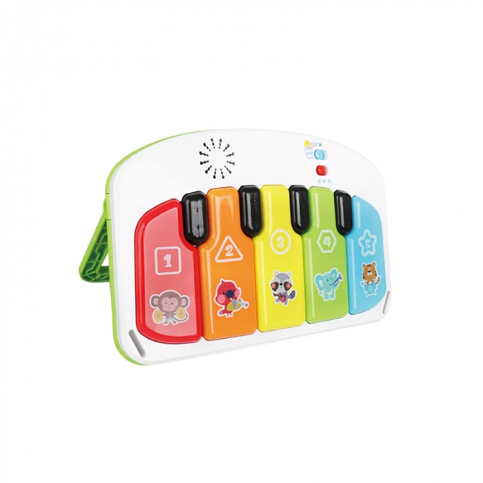 Scaun de activitati 3 in 1 pentru bebelusi cu pian muzical si lumini [4]
