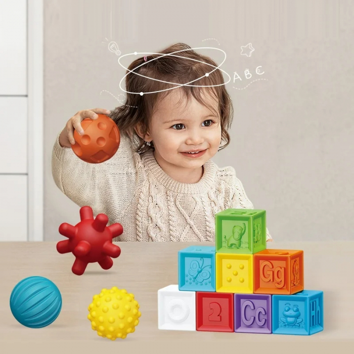 Set 14 cuburi din silicon pentru bebelusi [6]