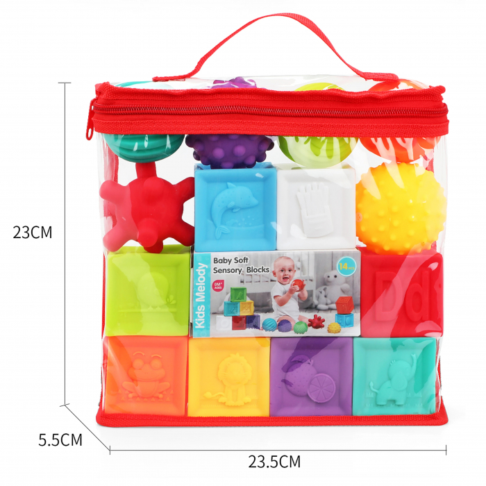Set 14 cuburi din silicon pentru bebelusi [2]