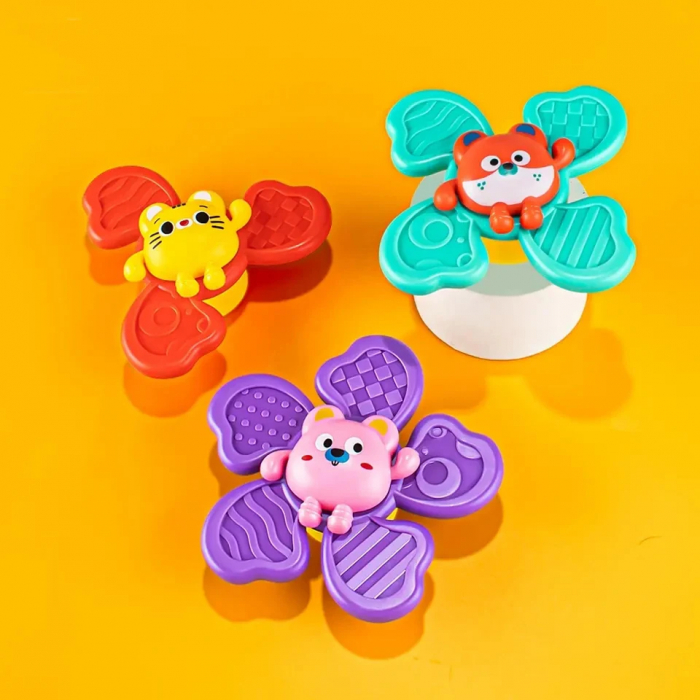 Set 3 jucarii pentru bebelusi, cu ventuza Spinner [3]