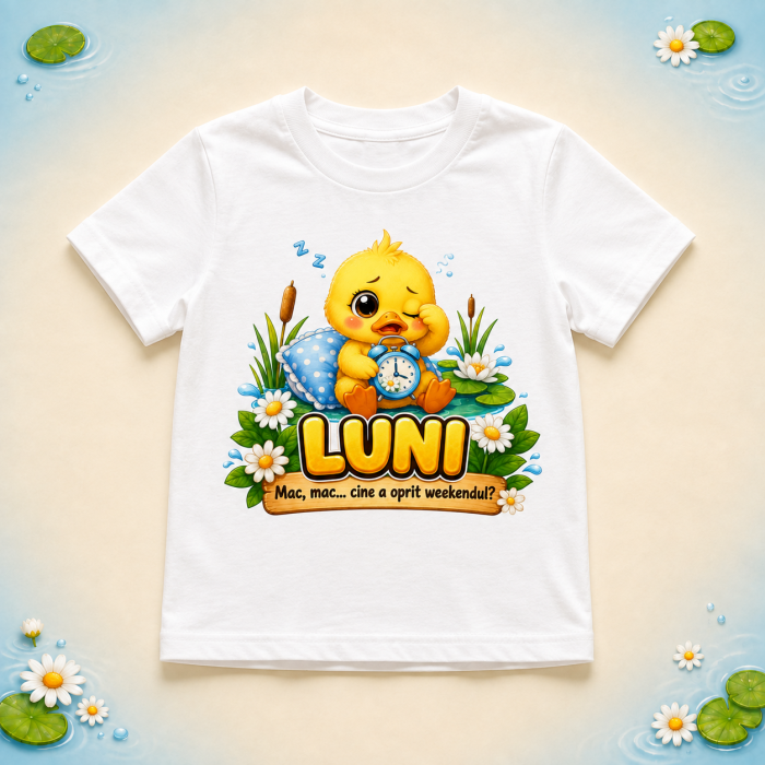 Set 5 tricouri copii pentru gradinita – Grupa Boboceilor, Luni-Vineri [2]