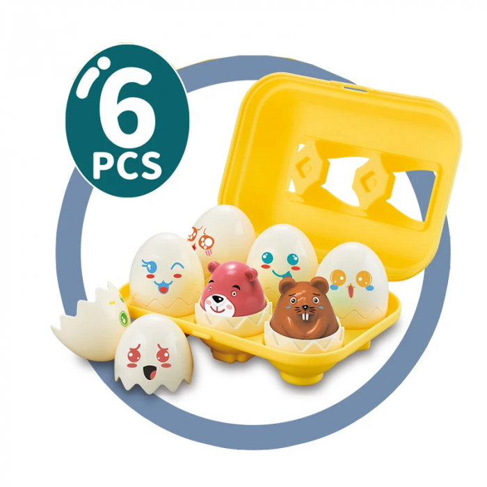 Set 6 Oua Educative pentru Bebelusi - Jucarii Interactive cu Animale [2]