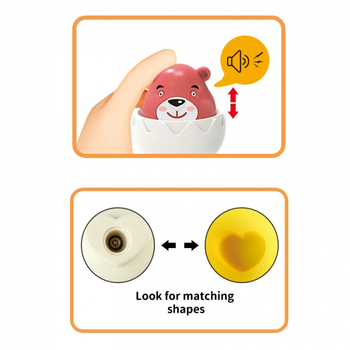 Set 6 Oua Educative pentru Bebelusi - Jucarii Interactive cu Animale [3]