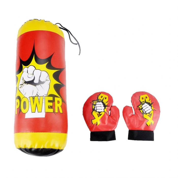 Set Box pentru Copii "Power Punch" – Sac de Box cu Manusi [1]