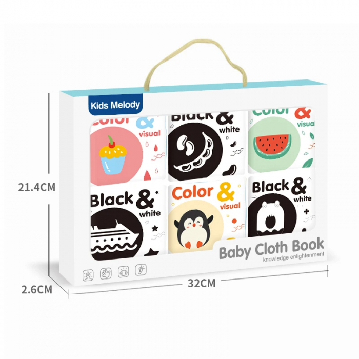 Set Carti Educative din Material Textil pentru Dezvoltarea Simturilor [3]