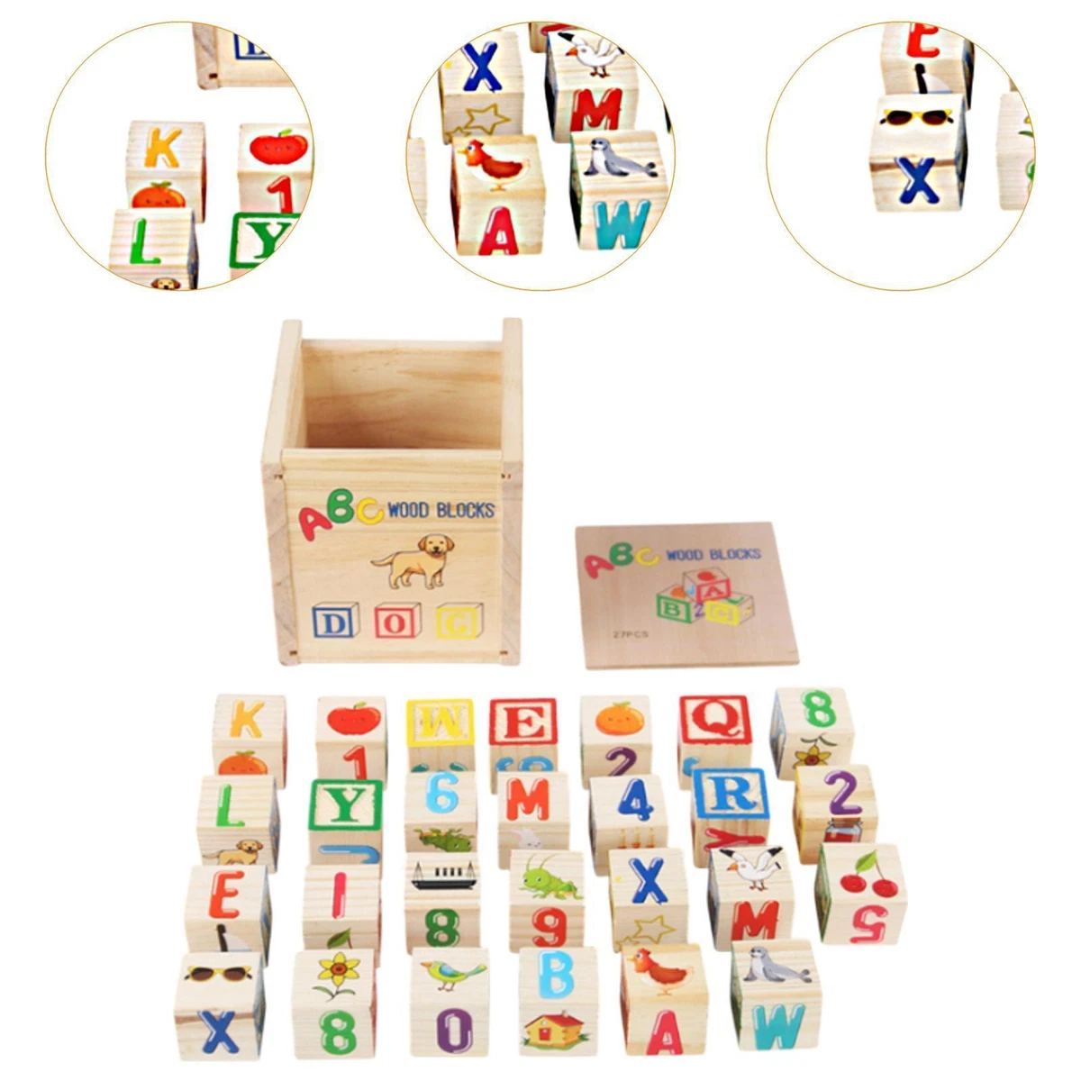 Cuburi educative lemn alfabet si numere [9]