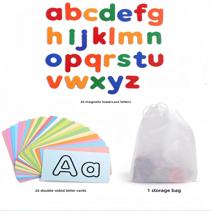 Set educativ de litere magnetice - Alfabet colorat pentru copii [3]