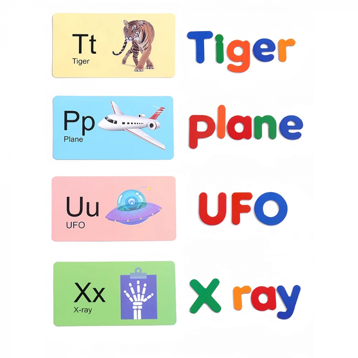 Set educativ de litere magnetice - Alfabet colorat pentru copii [2]