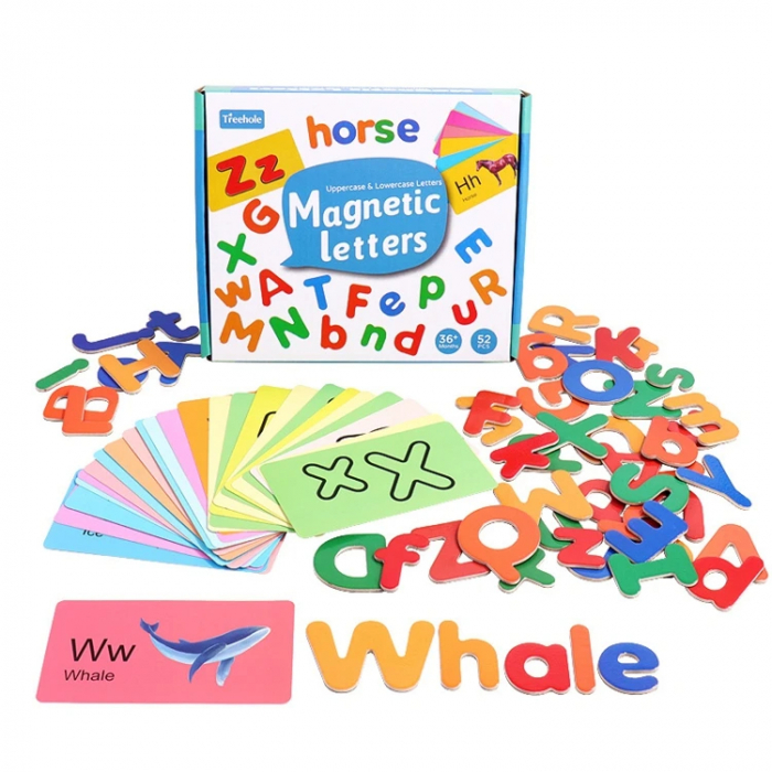 Set educativ de litere magnetice - Alfabet colorat pentru copii [6]