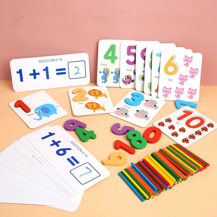 Set Educativ Matematica 1–10 cu Cifre din Lemn 3+ [5]