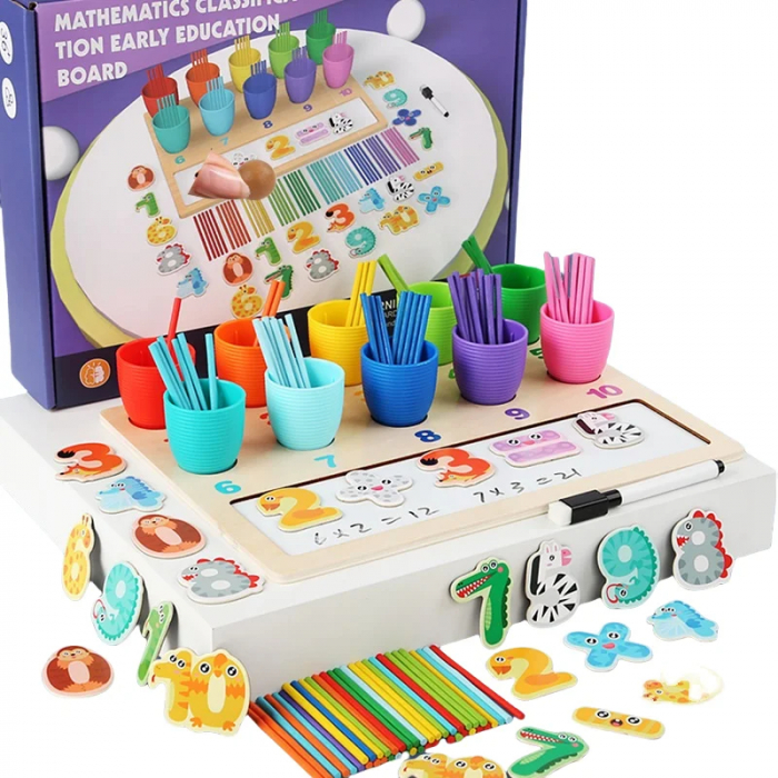 Set Educativ de Matematica - Sortare, Numere si Culori pentru Copii 3+ ani [1]