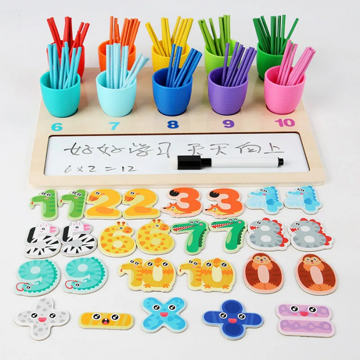 Set Educativ de Matematica - Sortare, Numere si Culori pentru Copii 3+ ani [4]